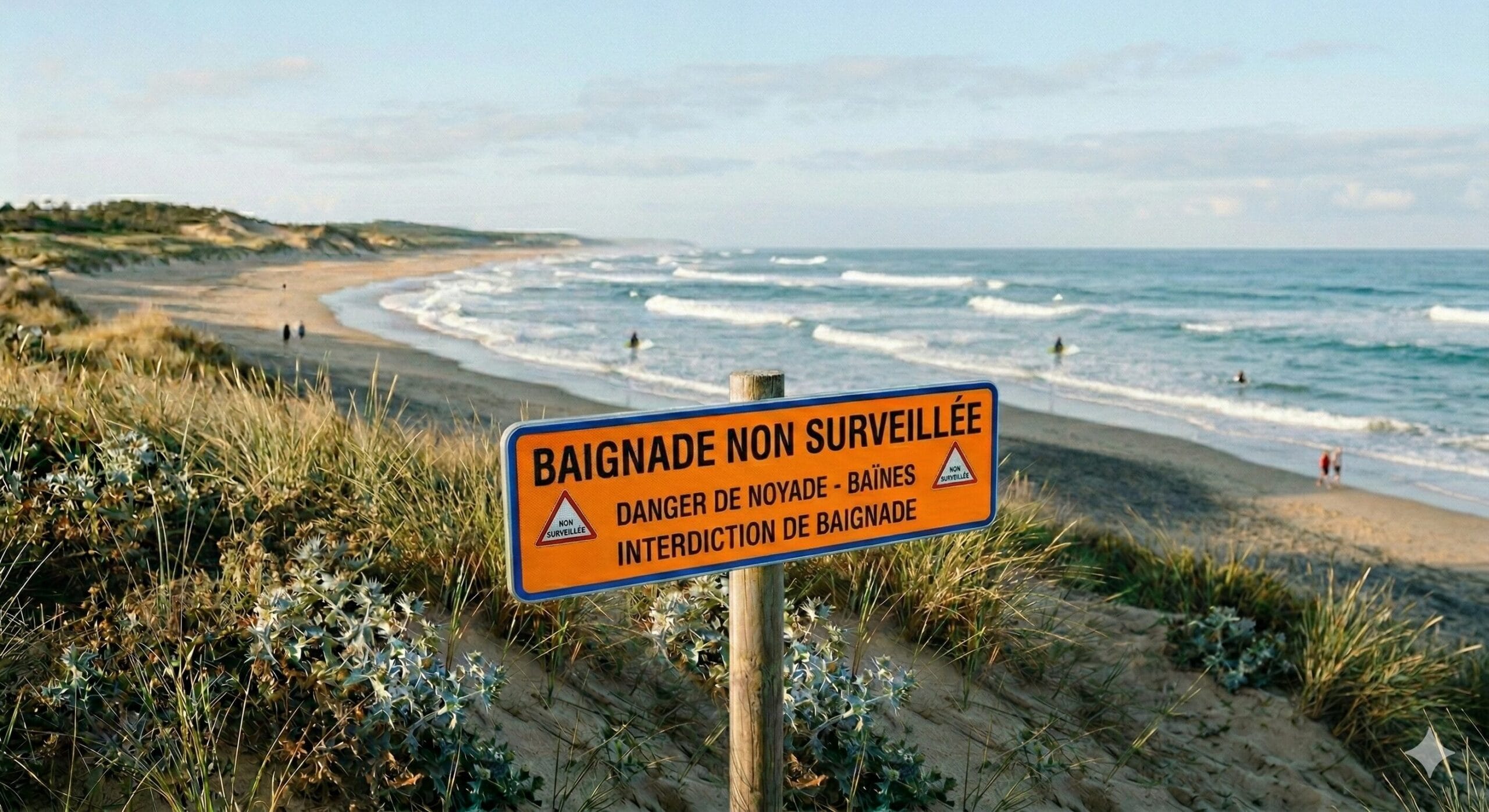 jurisprudenceplage non surveillée : un panneau suffit à exonérer la commune en cas de noyade