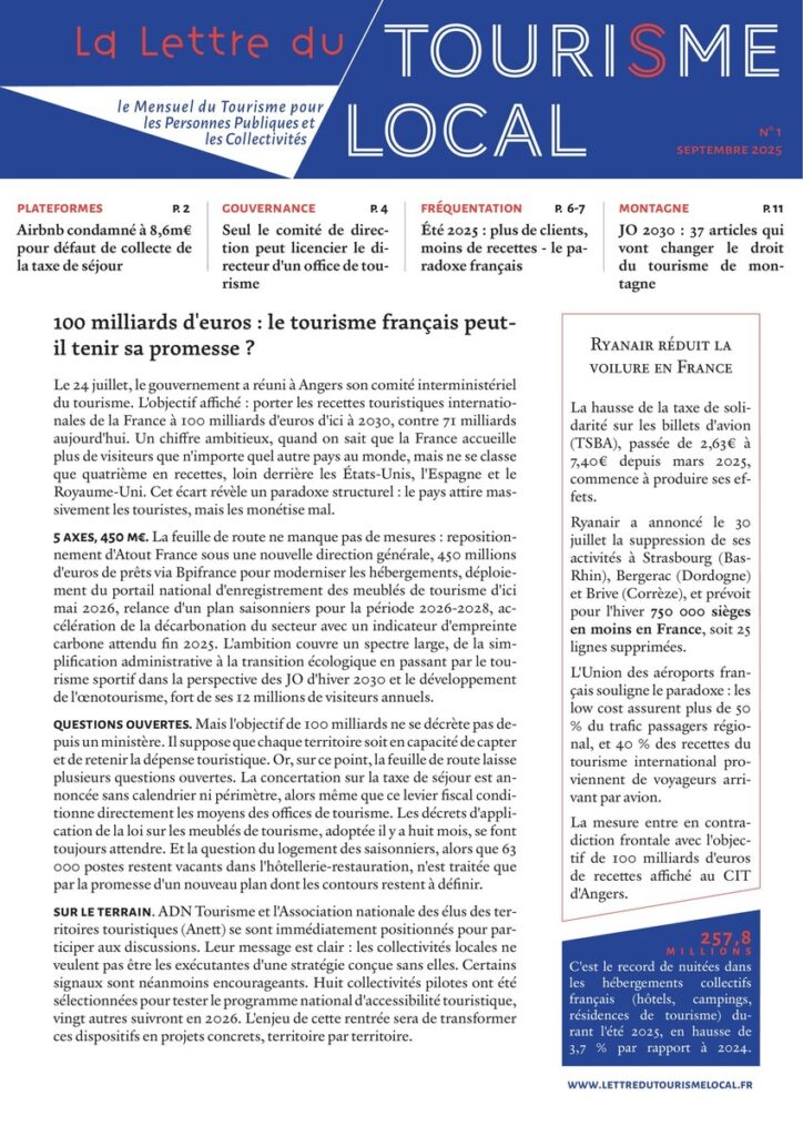 Première page N° 1 Septembre 2025