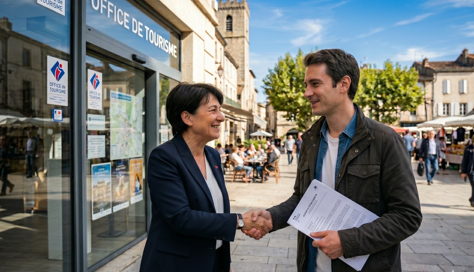 La rédaction de la Lettre du Tourisme Local, sur le terrain dans un territoire touristique